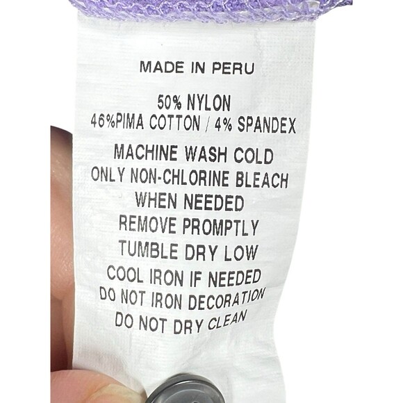 Greyson Golf Polo Mens Sz Lg Solid Purple Pima Modal Spandex Embroidered Tree - Picture 6 of 10